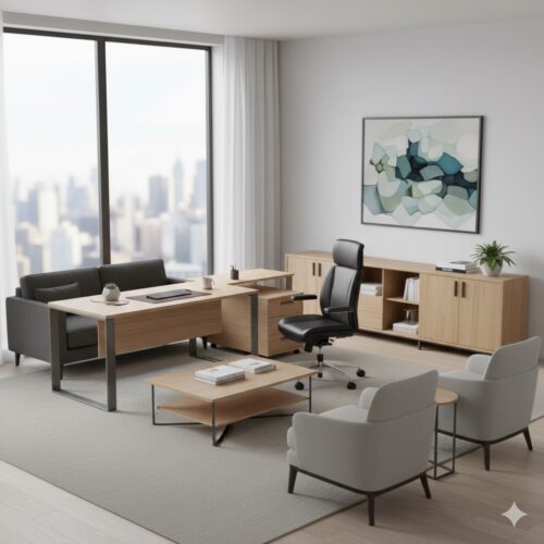 Modern executive office suite in premium finish