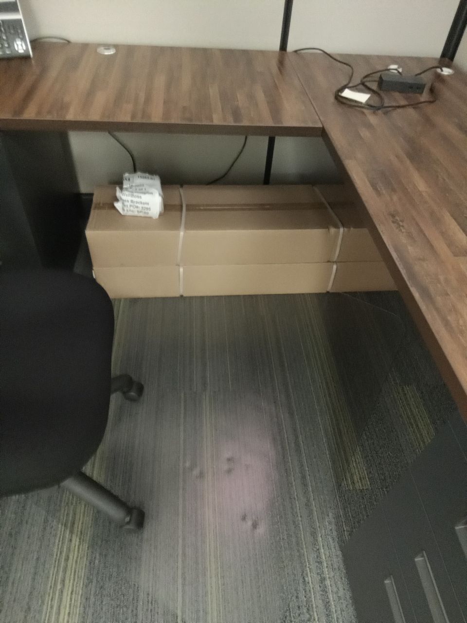 Custom shelf installation progress