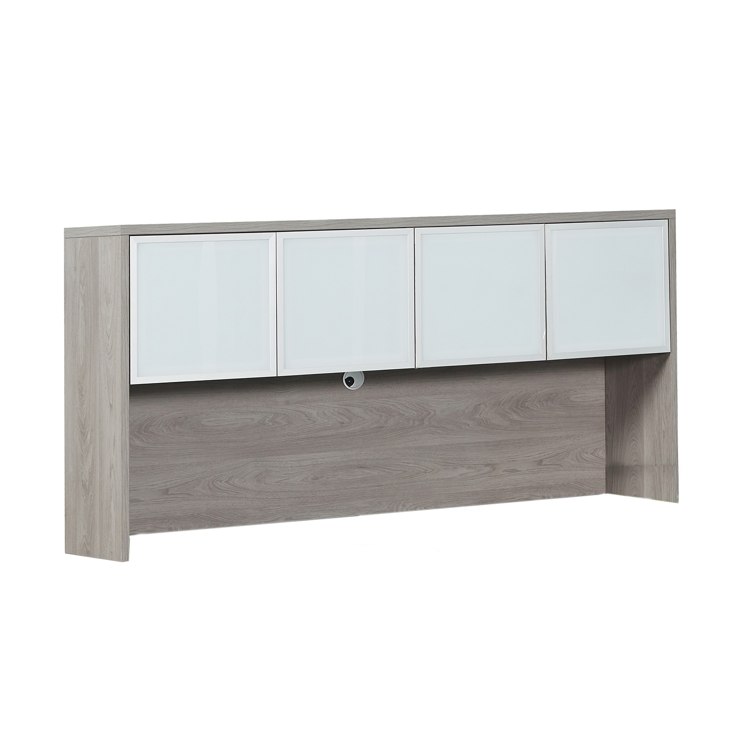 Wall Mounted Hutch with Glass Doors
