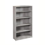 Ultra Gray Oak 5-Shelf Bookcase