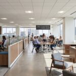 Modern office furniture example solutions provided by Office Design Works - Kenetic Office