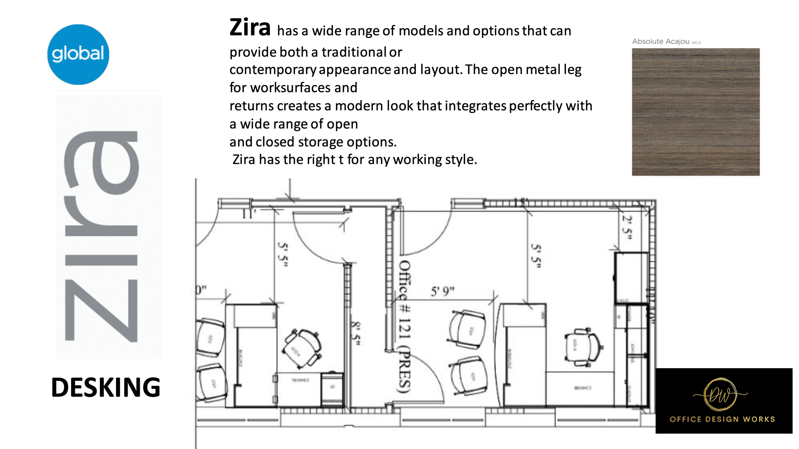 Zira Desking
