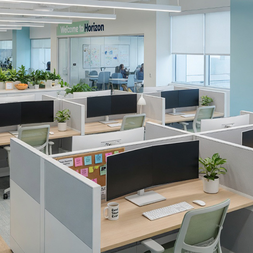 cubicles and workstations