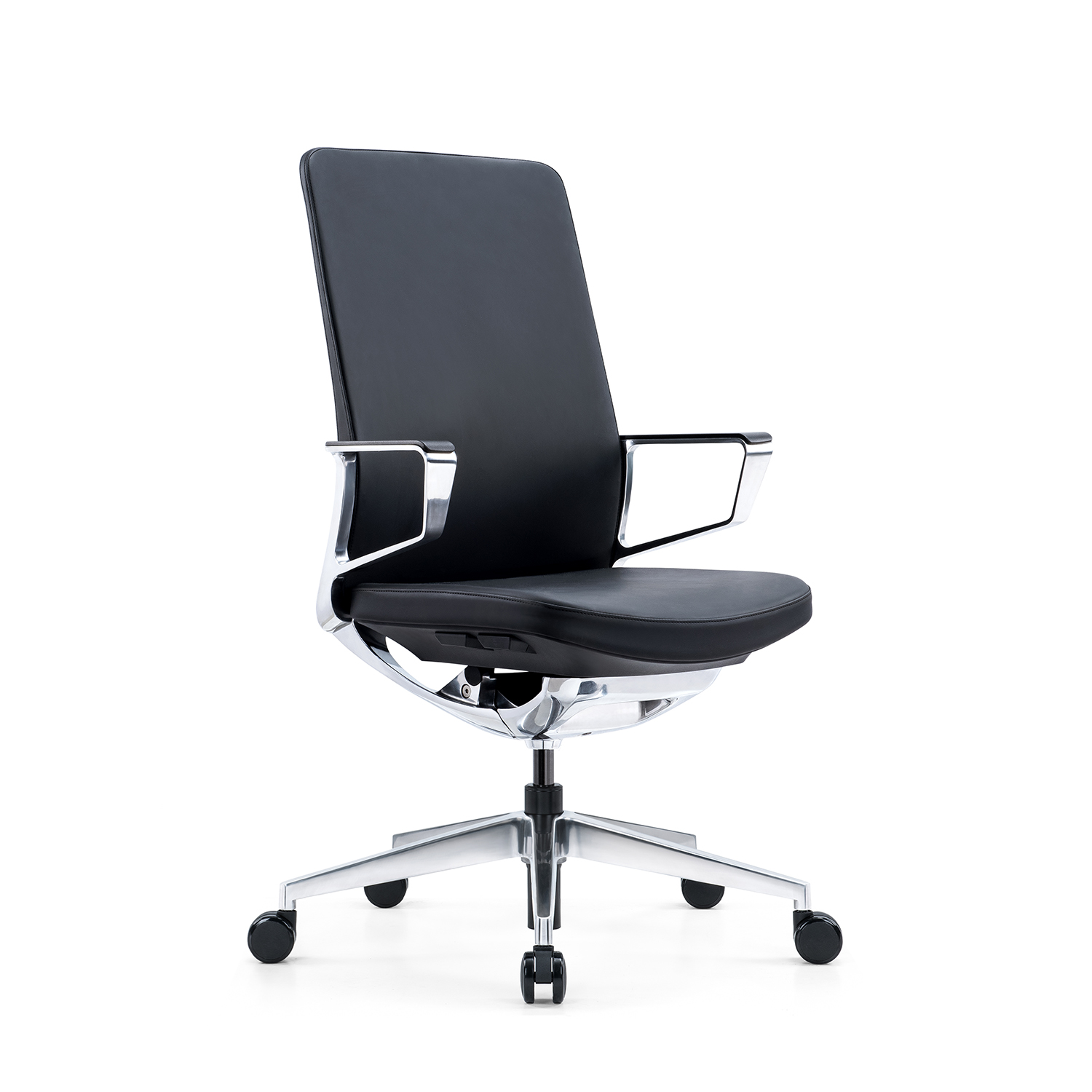 i5 Gravity Leather Conference Chair – Black