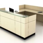 Friant Willow Reception Desk - straight front